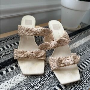 Dolce Vita Tan Woven Strap Sandals